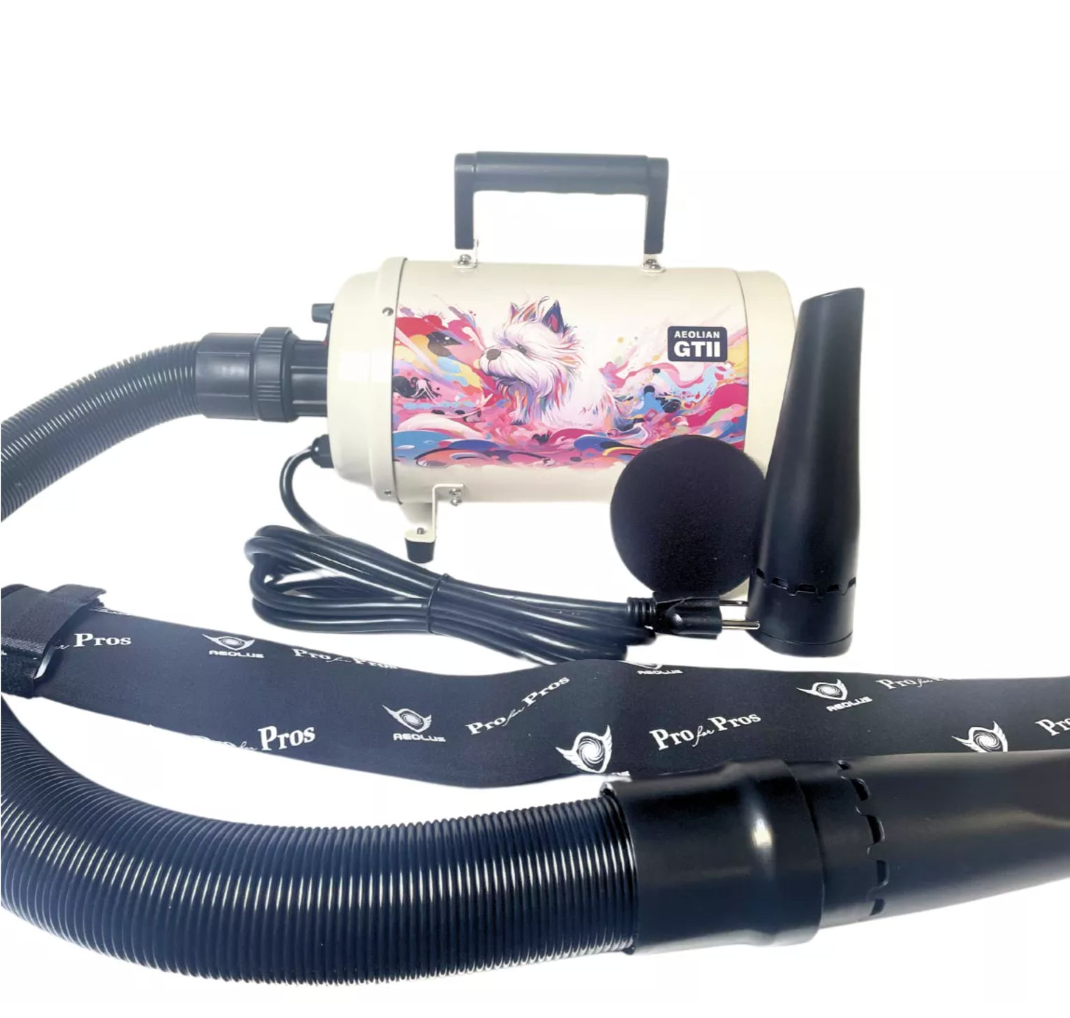 Aeolus GT-II Westie High-Velocity Pet Dryer – Compact Power with Magnetic Nozzles