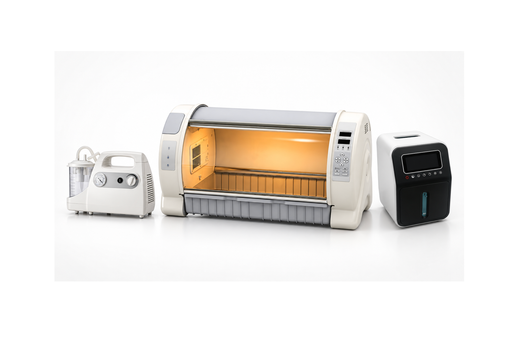 Rcom Pet Brooder 90 4th Gen Puppy Incubator Bundle with Oxygen & Suction