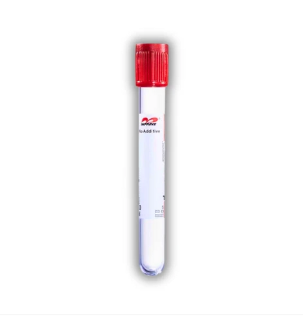 3mL Additive-Free Blood Collection Tubes – 100 Count