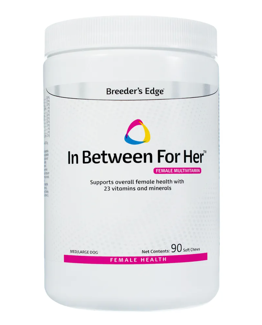 Breeder's Edge In Between For Her Medium/Large Dog Multivitamin Soft Chews – 90