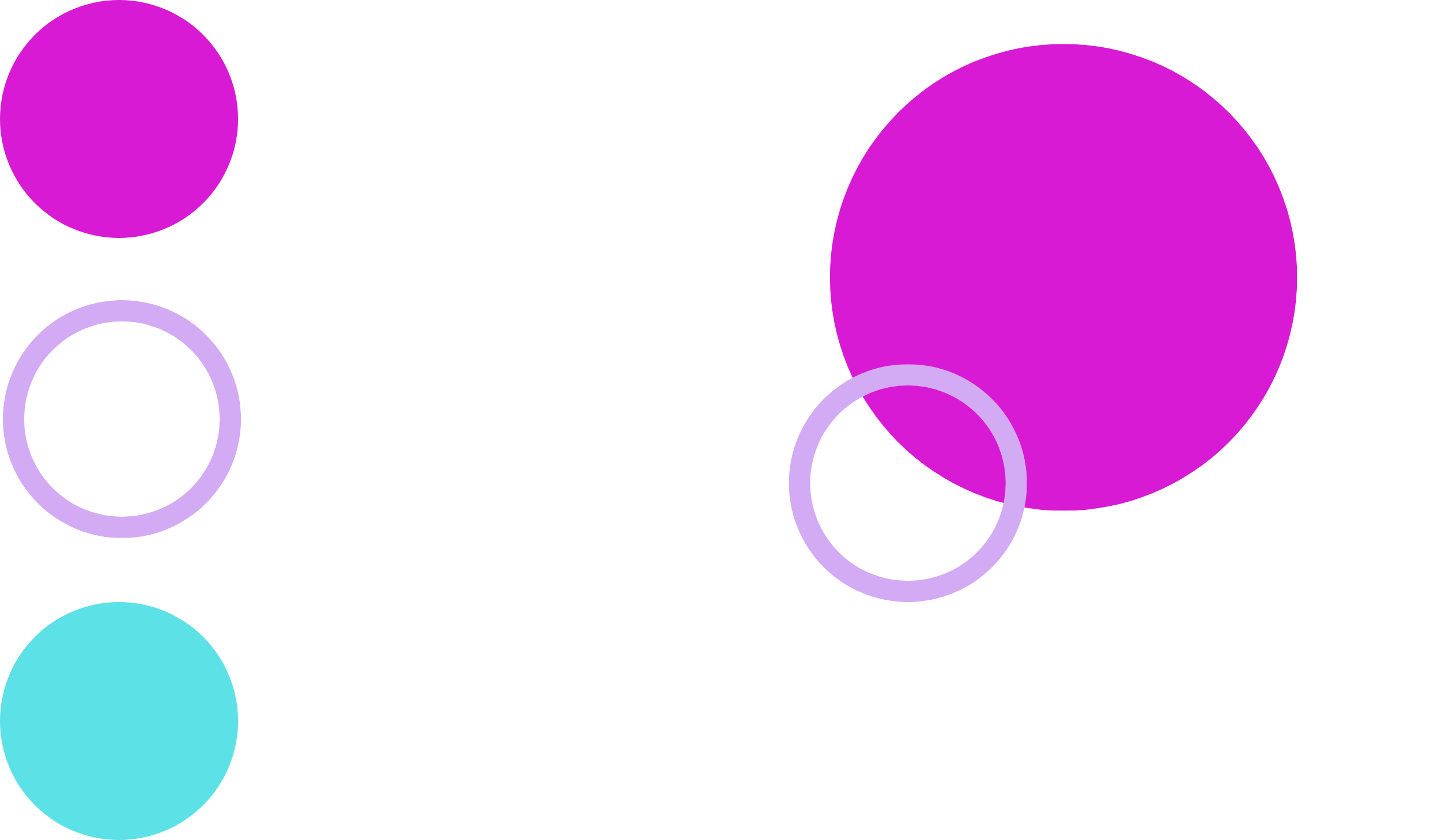 large teal branded circle