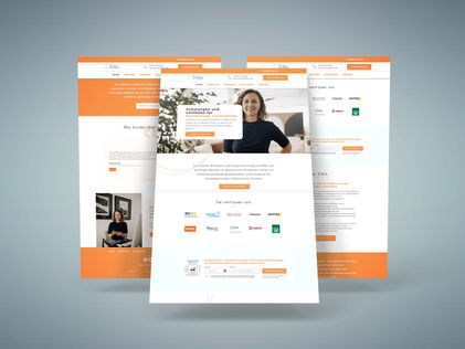etika Responsive branded website design mockup