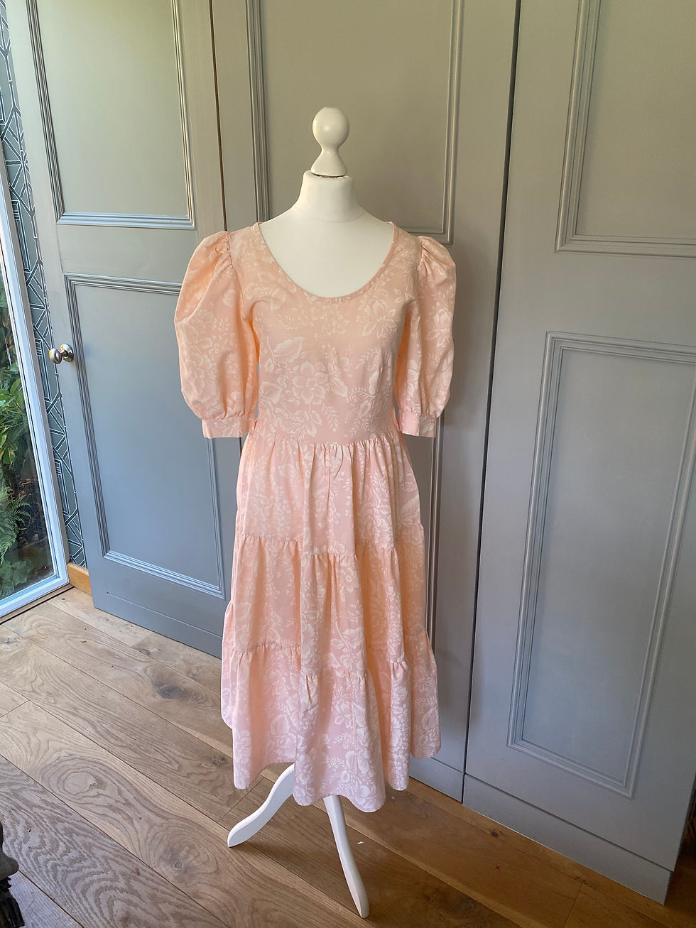 Vintage Joni Blair cotton patterned dress UK8/10