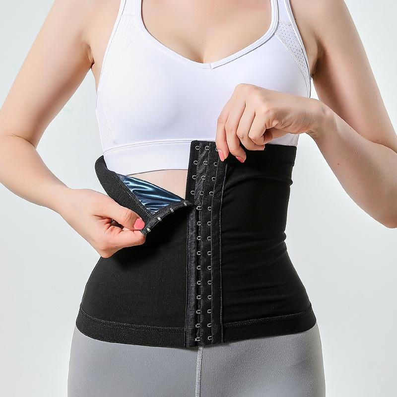 Thumbnail: Buckle Waist Trainer Burst Sweat Corset Sauna Slimming Belt Sweat Body Burning S