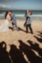 first kiss with shadows of family members