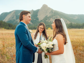 Love Among the Flatirons: Landon & Lindsey's Intimate Chautauqua Park Wedding | By Colleen's Captures