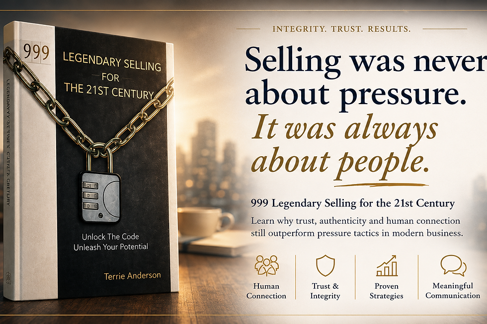 999 Legendary Selling book by Terrie Anderson about trust, human connection and ethical sales leadership