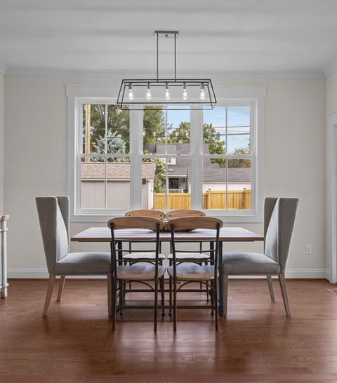 Custom Dining space that opens to the patio