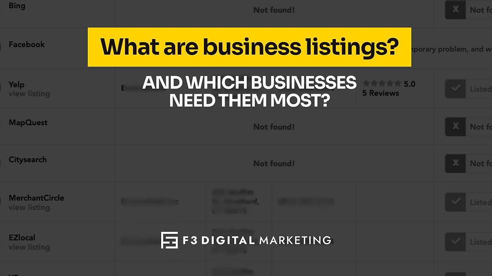 What Are Business Listings?