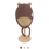 Thumbnail: Birch Thin Knit Pompom Beanie With Ties