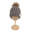 Thumbnail: Hunter Knit Beanie With Faux Fur Pom Pom