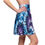 Thumbnail: Blue Tie-Dye Women's Skater Summer Outfit, Casual Skirt, Unique Gift for Her