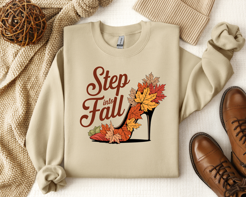 Step Into Fall Step into Fall Autumn Sweatshirt Available Sizes SM to 3XL | Evoke ...