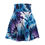 Thumbnail: Blue Tie-Dye Women's Skater Summer Outfit, Casual Skirt, Unique Gift for Her