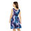 Thumbnail: Vibrant Tie-Dye Women's Skater Dress, Casual Party Outfit, Beachwear