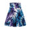 Thumbnail: Blue Tie-Dye Women's Skater Summer Outfit, Casual Skirt, Unique Gift for Her