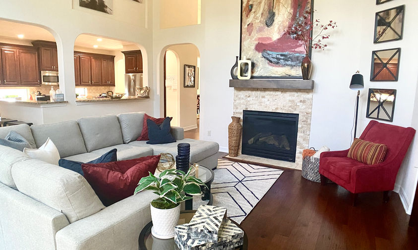 Living room revamp in Katy TX 