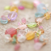 BRACCIALE MULTICOLOR IN ORO ROSA