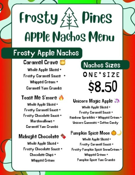Apple Nachoes Menu
