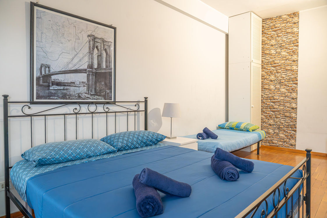Dettaglio camera della guest house a Trastevere