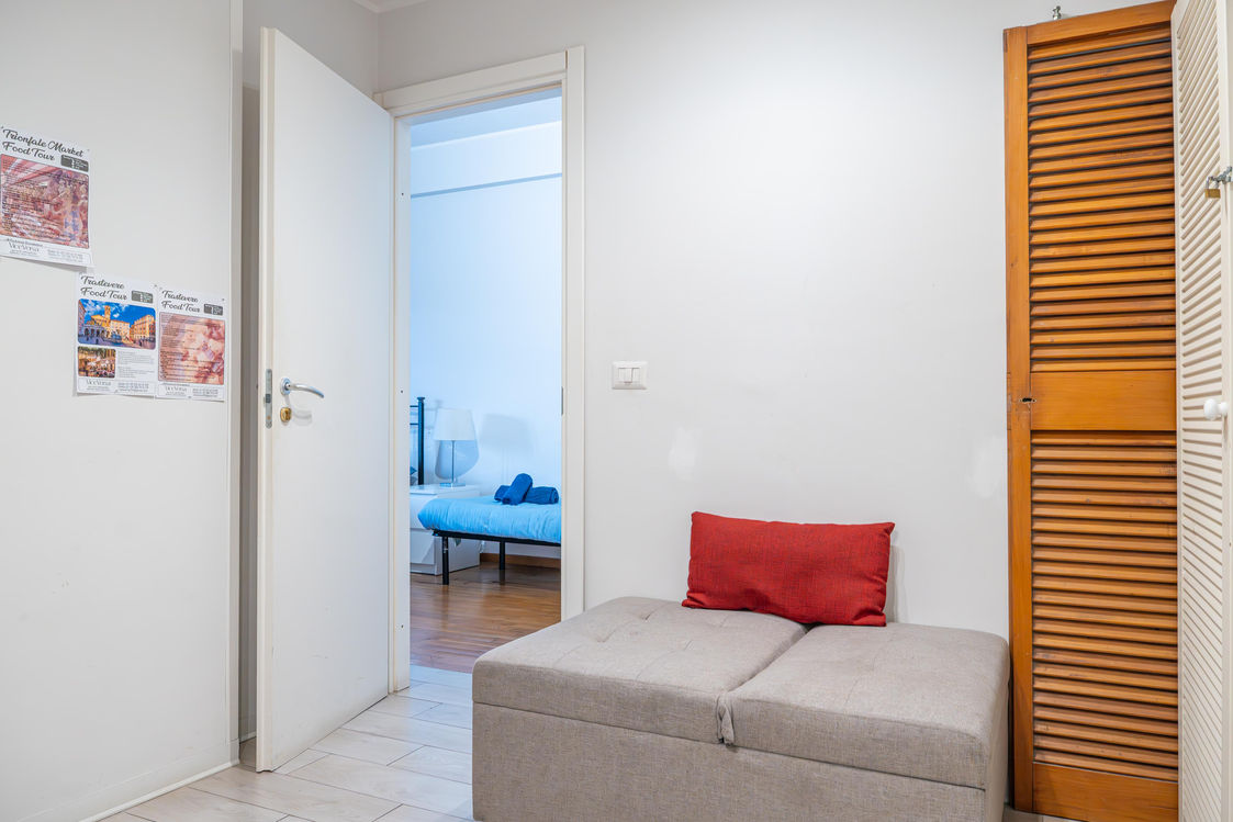 Camera ben arredata della guest house Lion Renting Trastevere