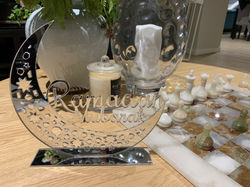 Ramadan Mubarak design with stand