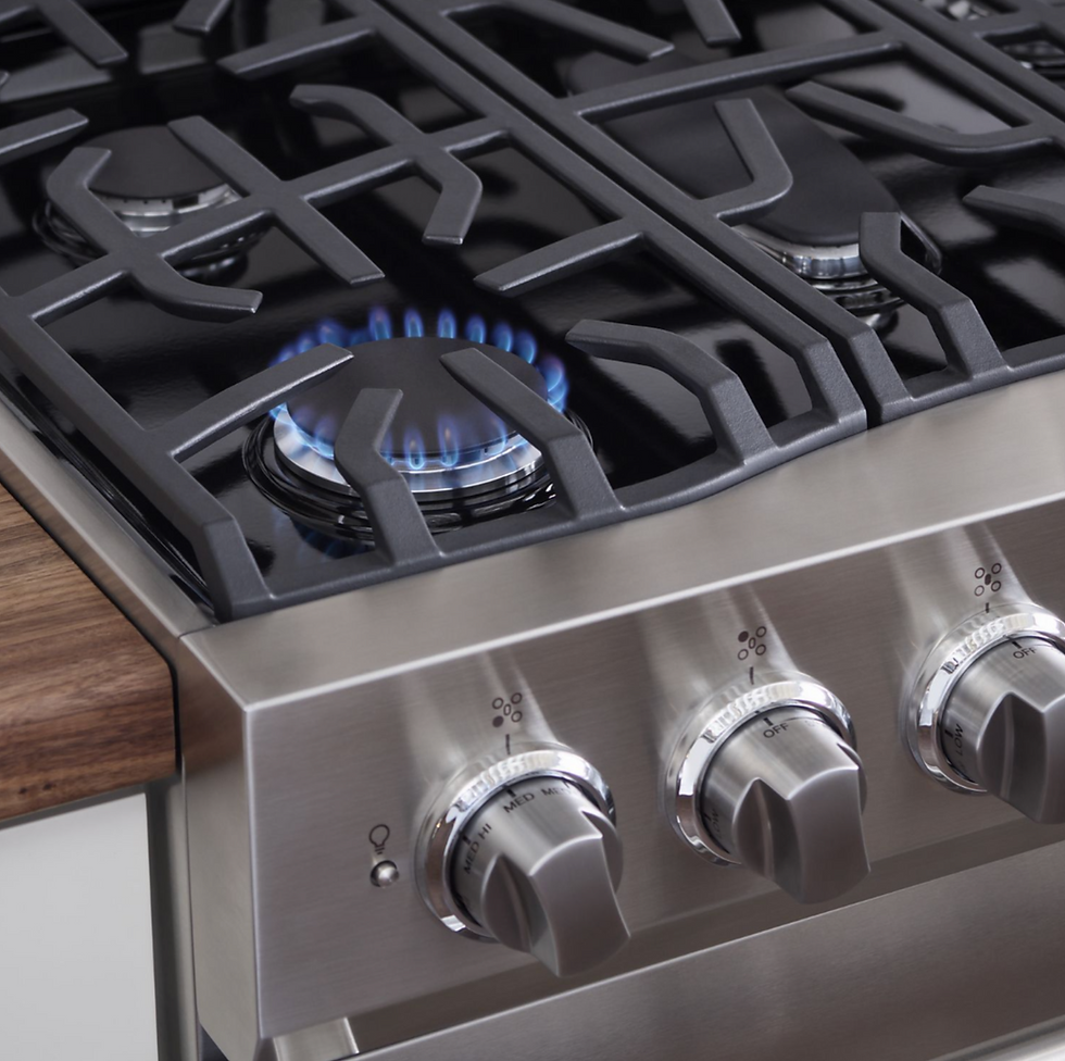 Thumbnail: Viking 30 Inch Wide 4.0 Cu. Ft. Slide-In Natural Gas Range with Five Burners