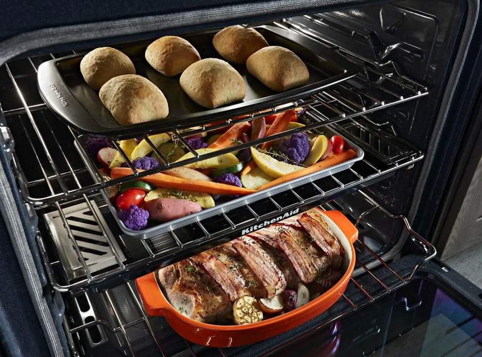 Thumbnail: KitchenAid 30 Inch Wide 5.8 Cu. Ft. Slide-In Gas Range with 5 Burners