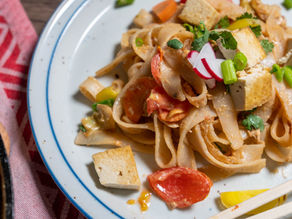 Tofu Peanut Street Noodles