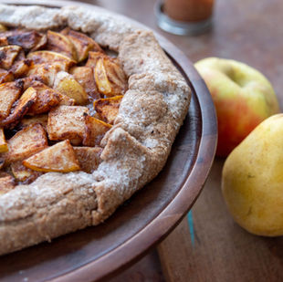 Rustic Pear Cardamom Apple Galette