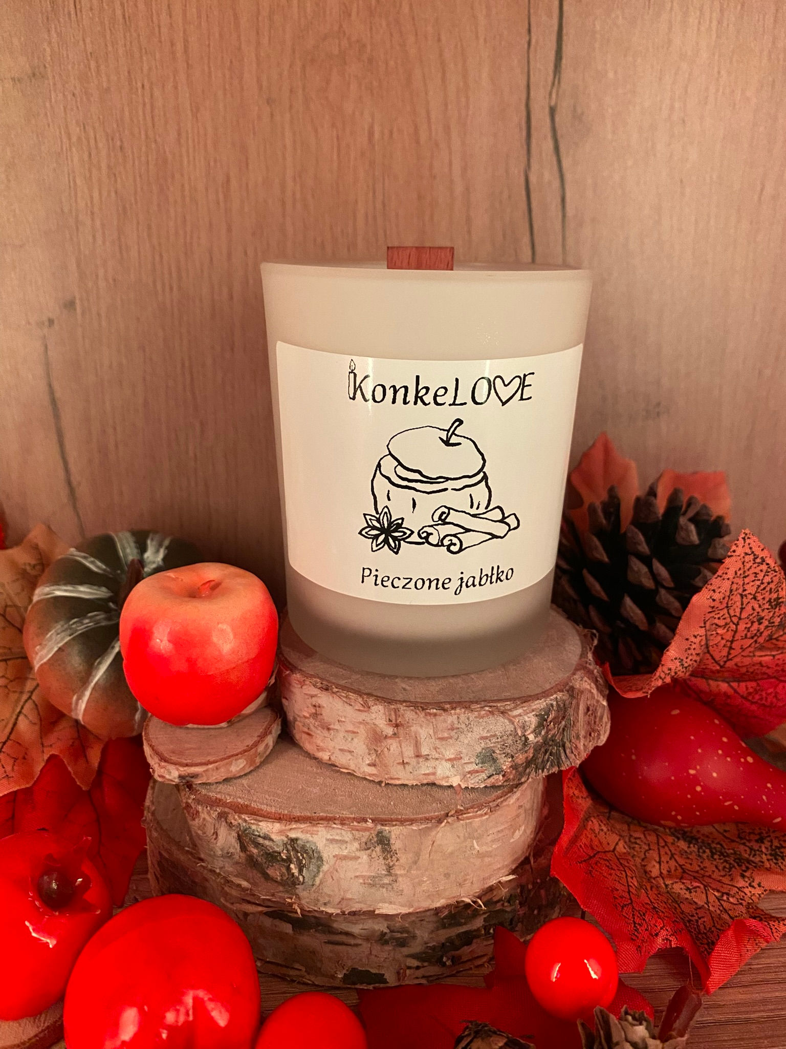 Świeca z knotem machoniowym - 200ml/300ml