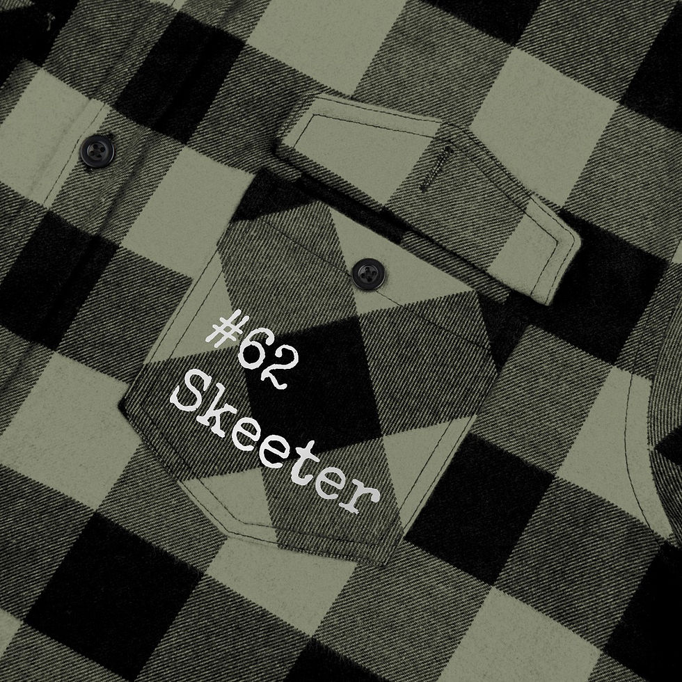 Miniatura: Skeeter & Cruiser Unisex Flannel Shirt