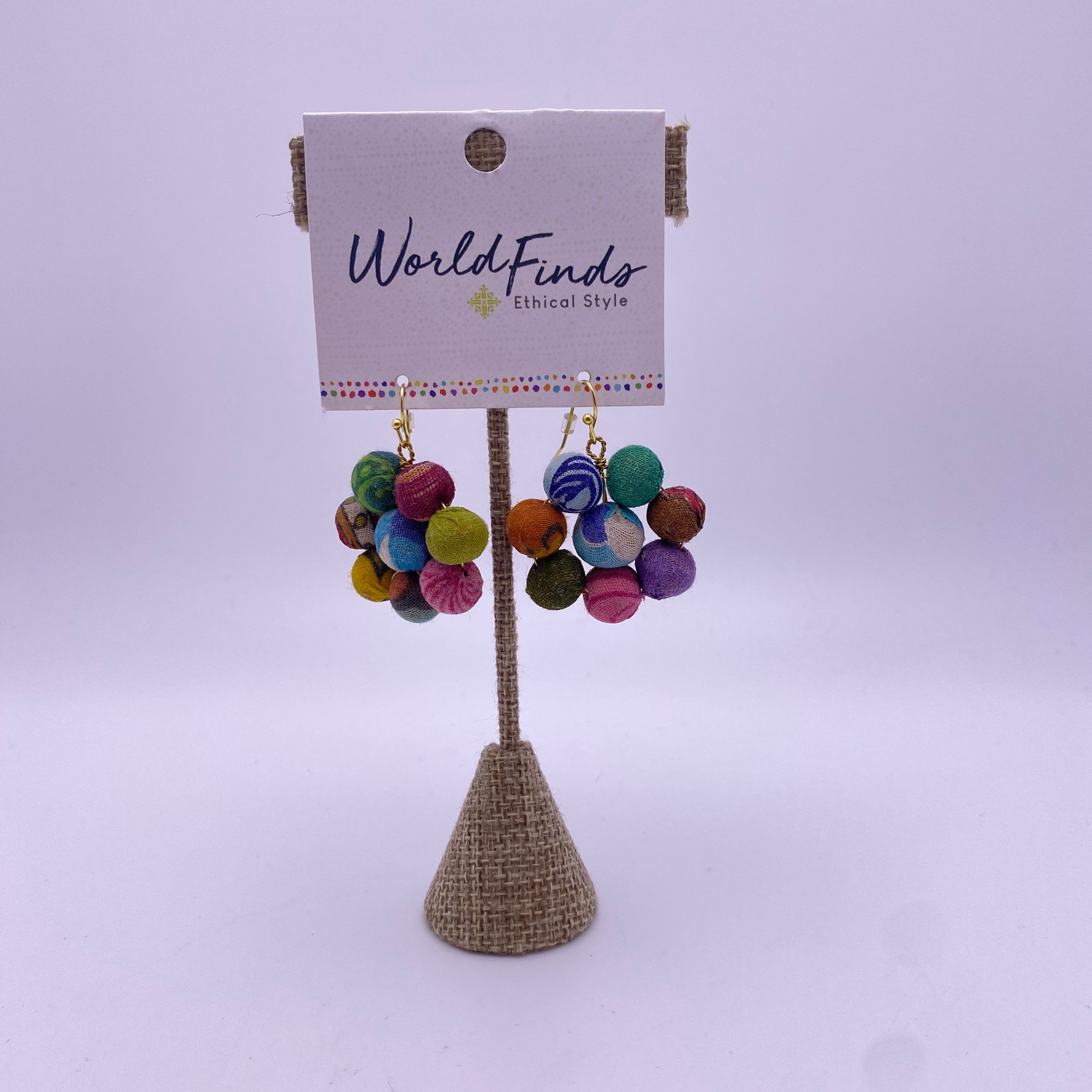 Kantha Blooming Posy Earrings
