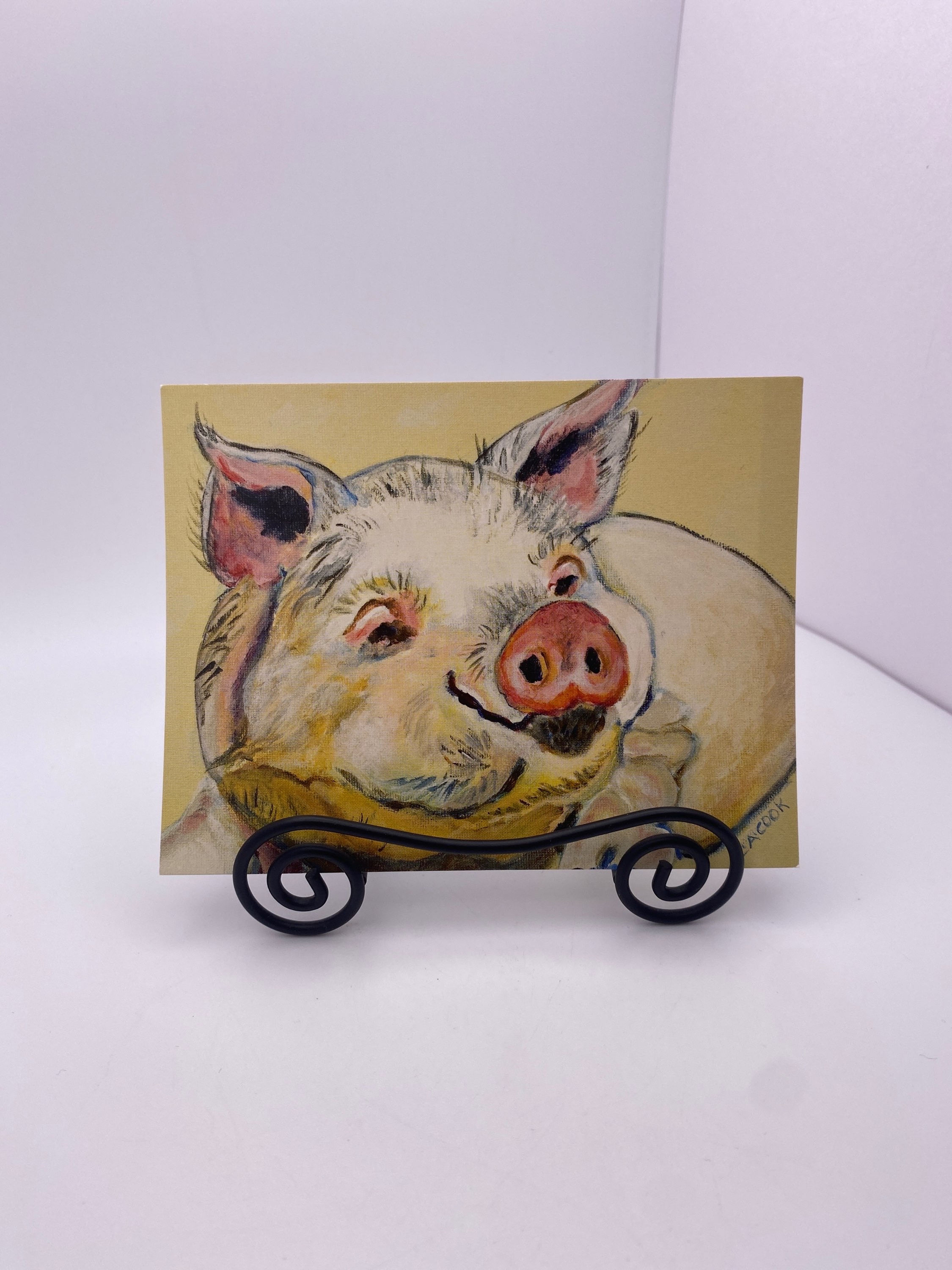 Postcard - pig
