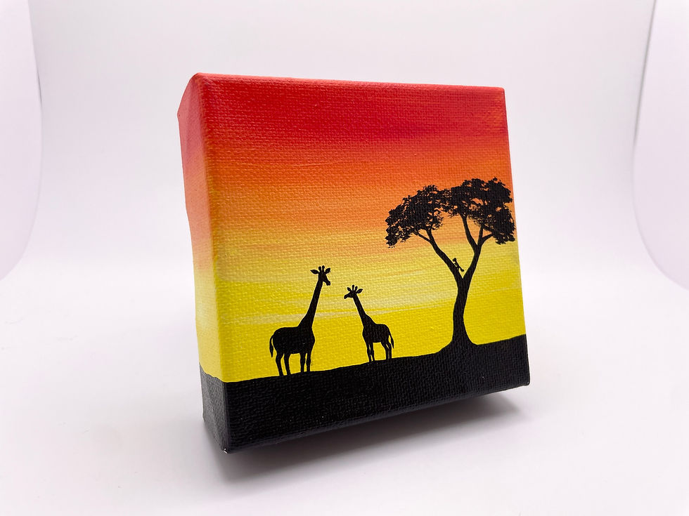Thumbnail: African Silhouette - 4" x 4"