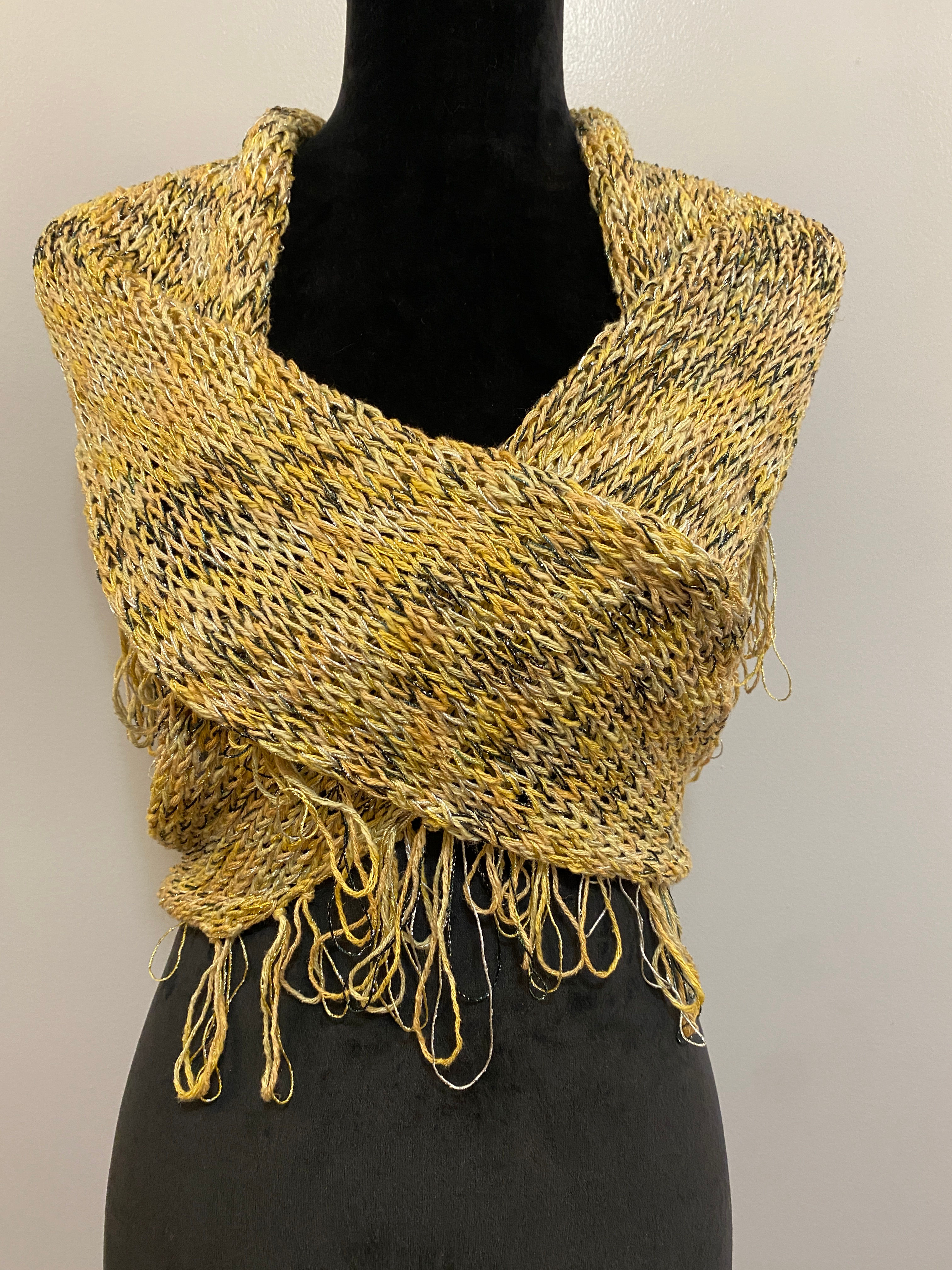 Black & Gold Shimmer Shawl