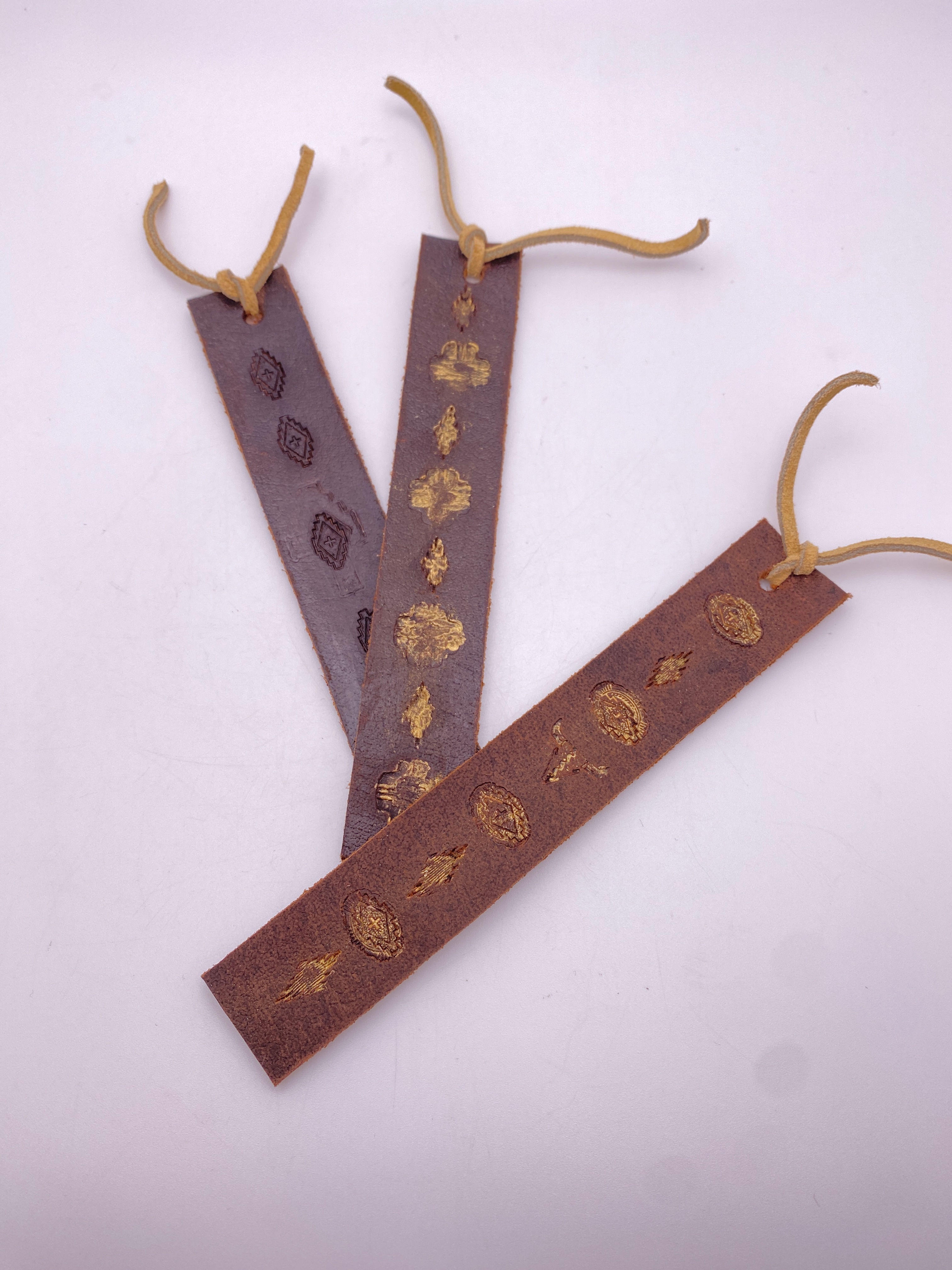 Bookmark - Leather Stamped