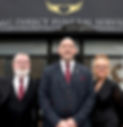 three directors of funeral