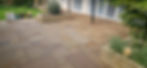 Indian sand stone paving in a garden