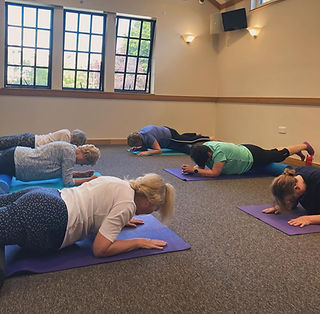 Older ladies doing Pilates