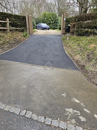 asphalt crossover section