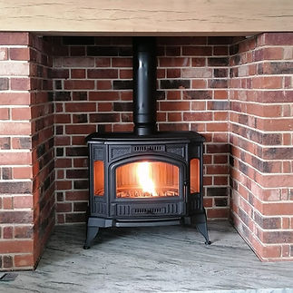 iron wood burning stove