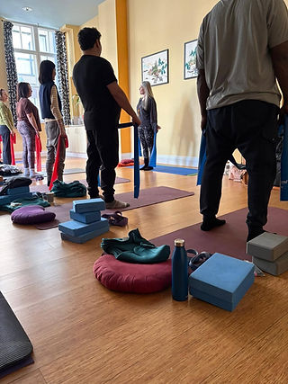 people at a wellness retreat