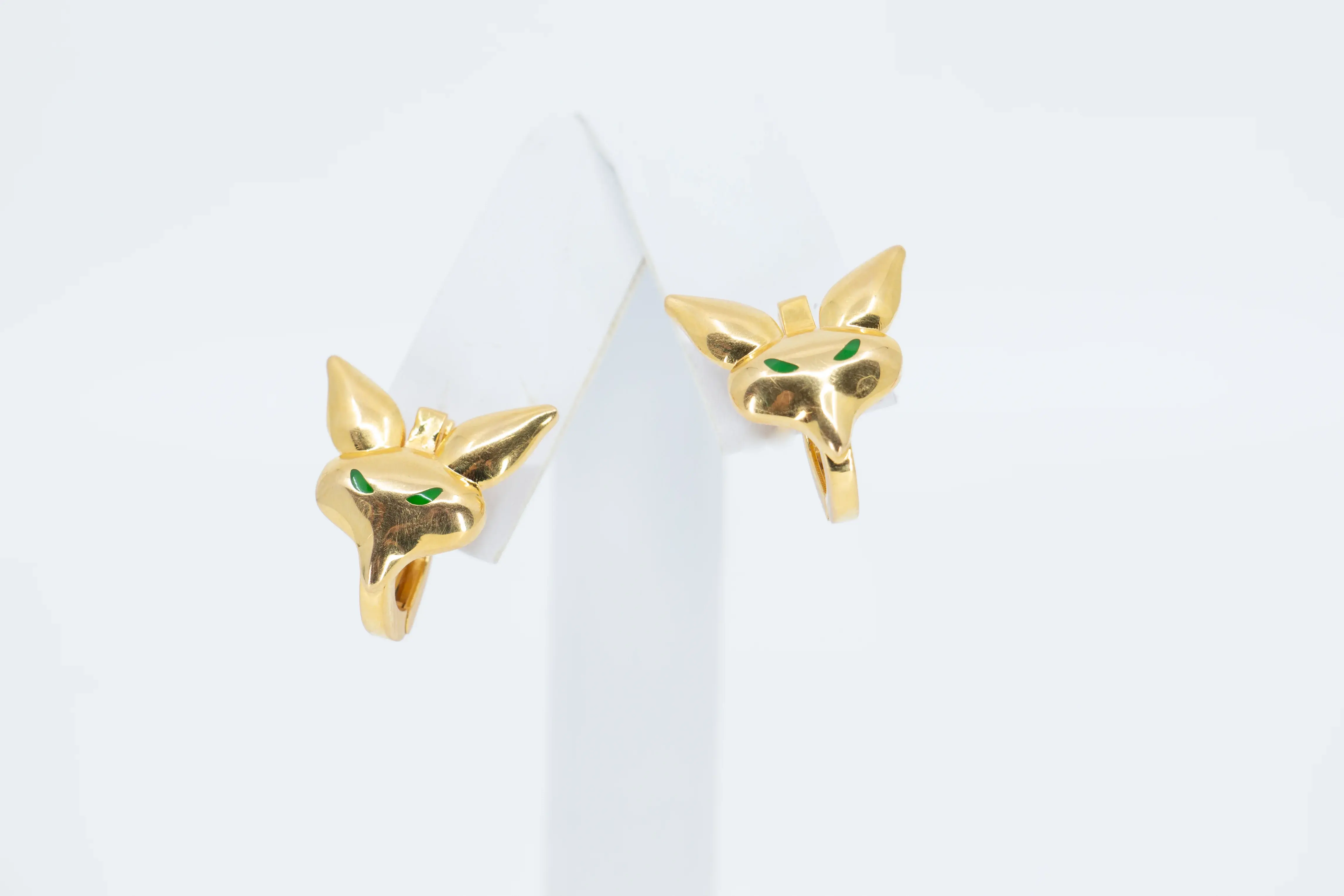 Emerald Wolf Earrings