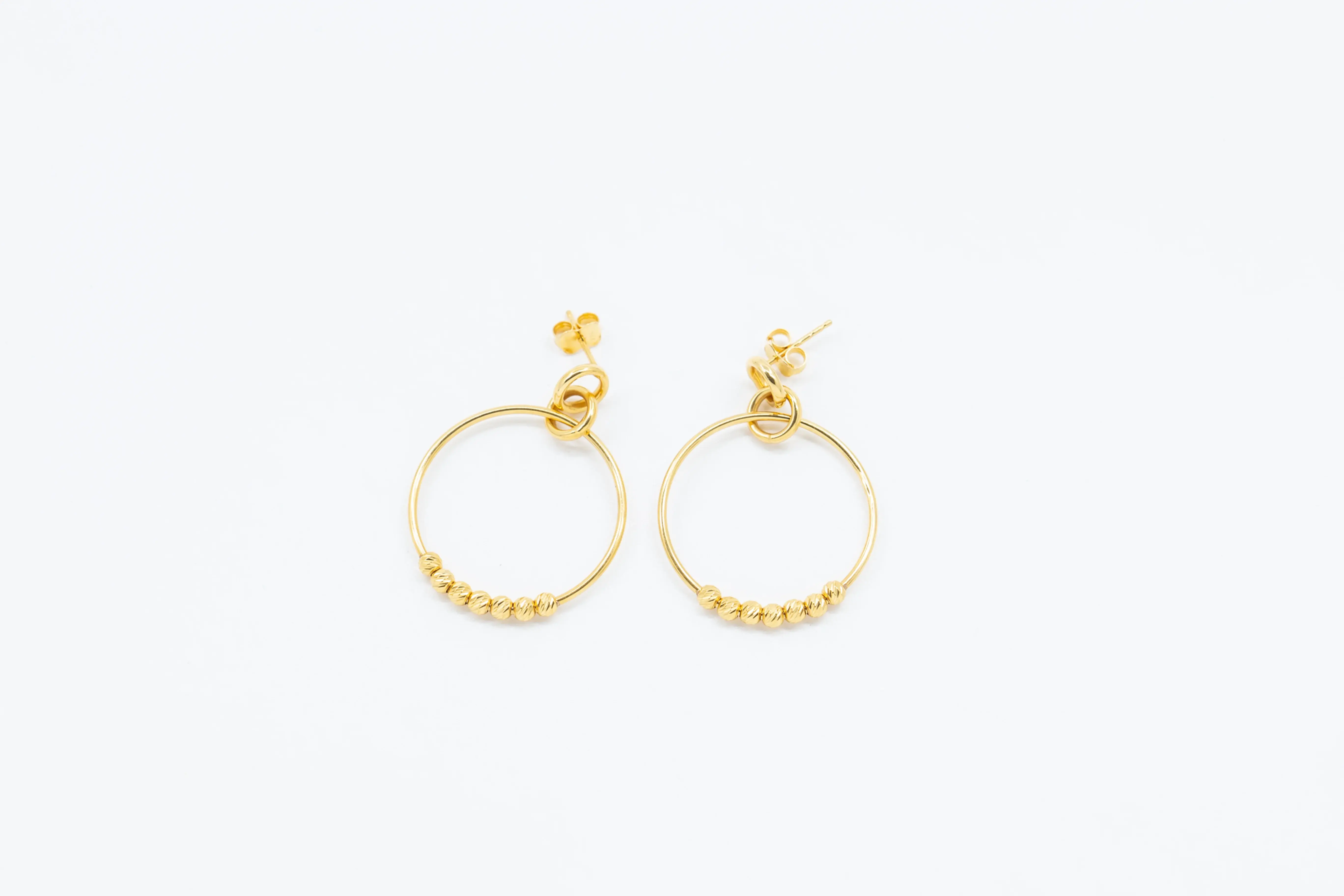 Beaded Hoop Earrings