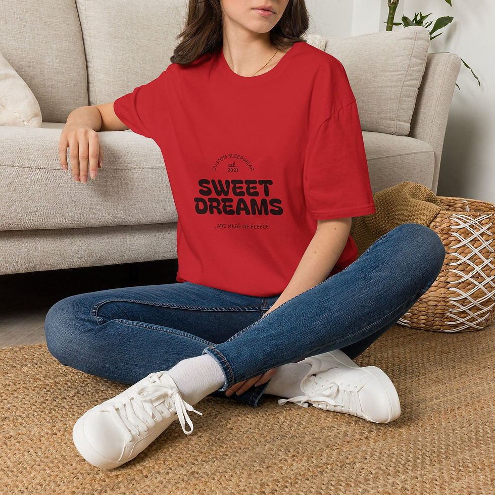 Thumbnail: T-Shirt — 'Sweet Dreams' Retro Sleepwear Graphic
