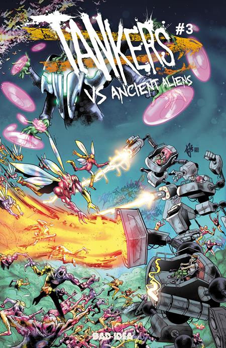 Tankers vs Ancient Aliens # 3 (Of 4) Cvr A Mancin