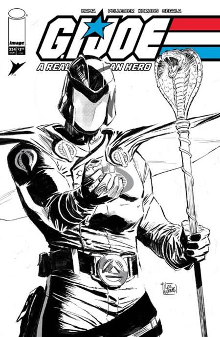 GI Joe A Real American Hero #334 Cvr B Weeks B&w Var