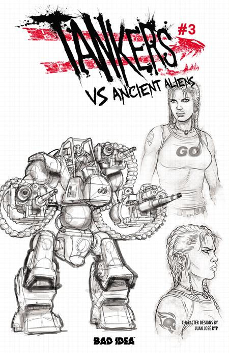 Tankers vs Ancient Aliens # 3 (Of 4) Cvr C Jose Ryp Design Var