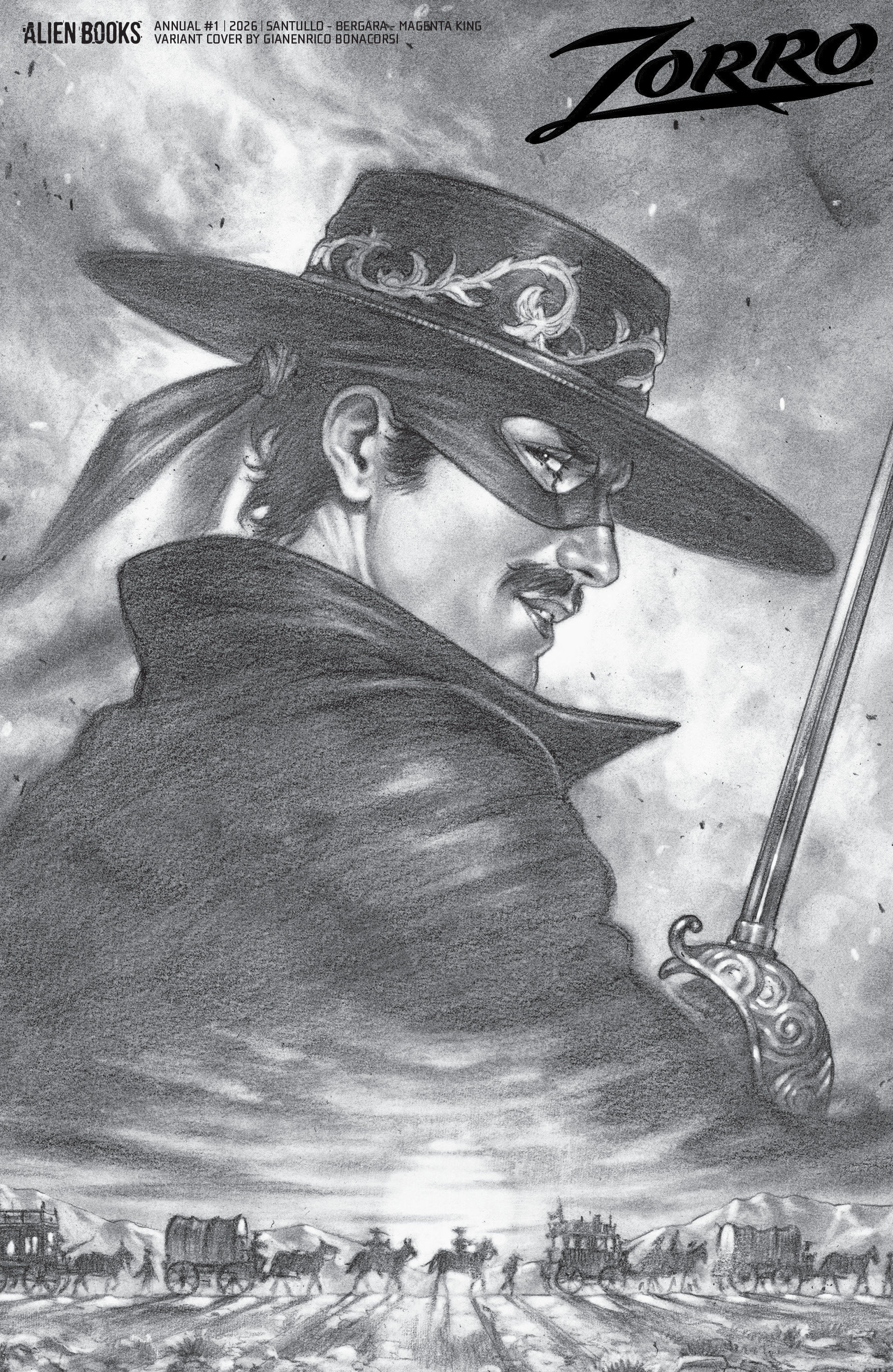 Zorro Annual #1 Var D (Bonacorsi B&w)